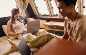 digitale Nomaden am mobilen Arbeitplatz