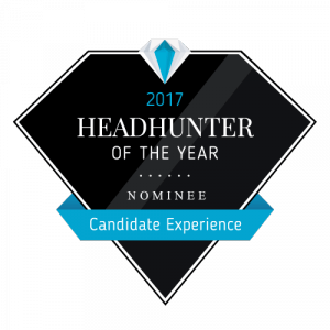 Icon Qualitätssiegel "Nominee Headhunter of the year 2017"
