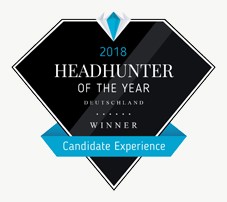 1. Platz für Headhunter-of-the-Year 2018 in der Kategorie Candidate Experience