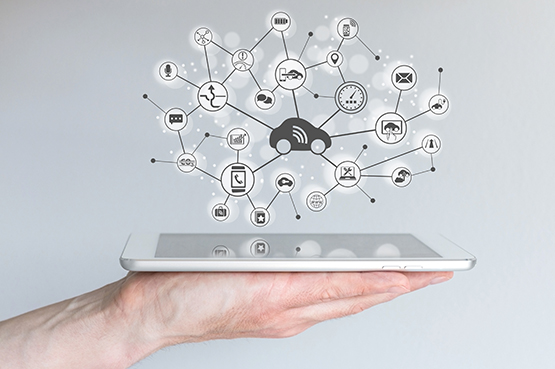 Symbol Connected Car Technologie - Personalberatung Automotive